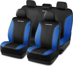 Skechers Memory Foam Seat Covers,Air- Cooled Mesh Thick Car Seat Covers,Lerather Seat CoversFull Sets,Airbag Compatible,Automotive Comfort Universal Fit for SUVs,Vans,Sedans,Cars,Trucks,Blue