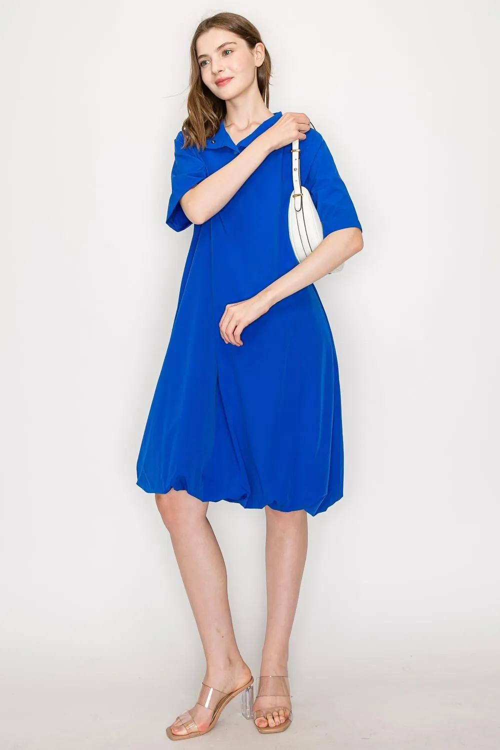Small Crescent Smooth Faux Leather Underarm Shoulder Bag