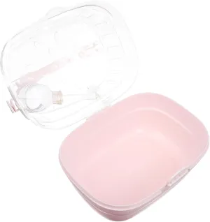 Small Pet Carrier Portable Hamster Travel Box Guinea Pig Hide Handheld Cage for Small Animals Breathing Mesh