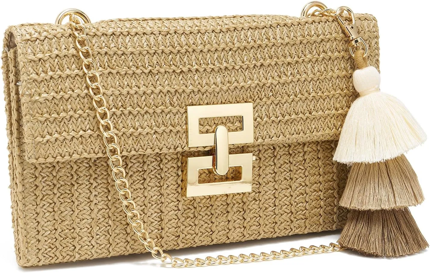 Small Straw Purse for Women Summer Clutch Purses Beach Woven Envelope Bag Raffia Shoulder,Straw Crossbody Bag boho