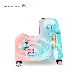 Smile baby Elsa frozen  Print Travel Bag for Kids, Travel Suitcase with Cartoons, Password, Zipper, Roller 15kg