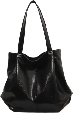 Soft Leather Hobo Bags for Women Vintage Slouchy Tote Bag Hobo Purses and Handbags Large Capacity Shoulder Bag