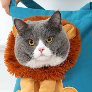 Soft Pet Carriers Lion Design Portable Breathable Bag