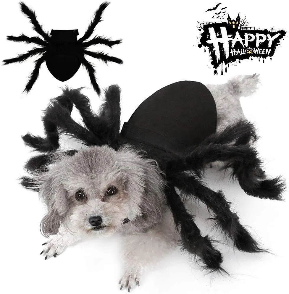 Spider Costume for Dogs and Cats，Halloween Party Dress Up