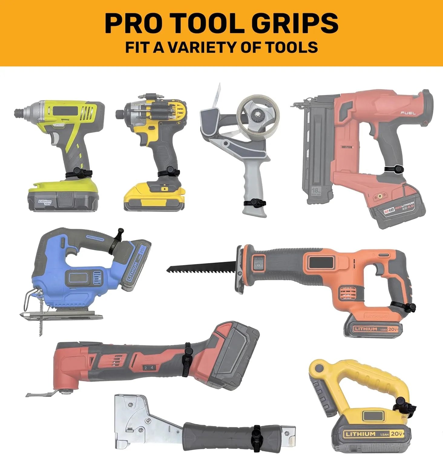 Spider Tool Holster - Improve The Way You Carry Your Power Drill, Driver, Multitool, Pneumatic, Multi-Tool and More on Your Belt - Compatible With All Major Tool Brands