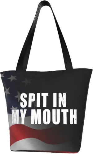 Spit In My Mouth Fashion Shoulder Bag Large Capacity For Man Or Woman