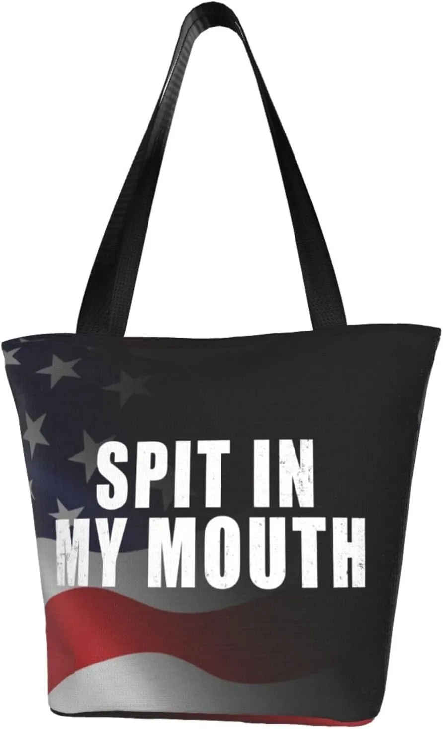 Spit In My Mouth Fashion Shoulder Bag Large Capacity For Man Or Woman