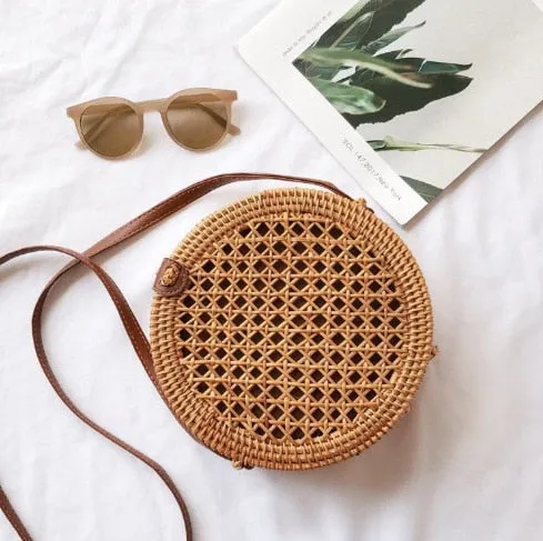 Square Round Mulit Style Straw Bag