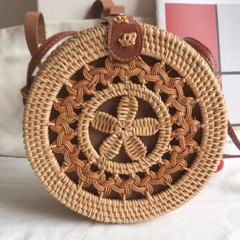 Square Round Mulit Style Straw Bag