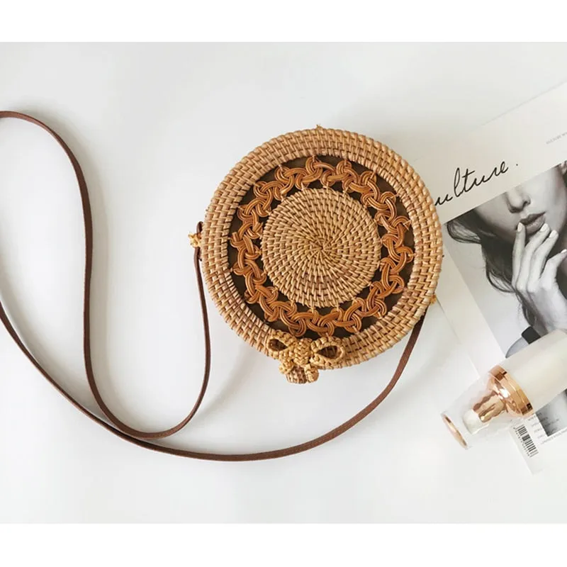 Square Round Mulit Style Straw Bag