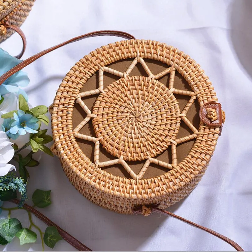 Square Round Mulit Style Straw Bag