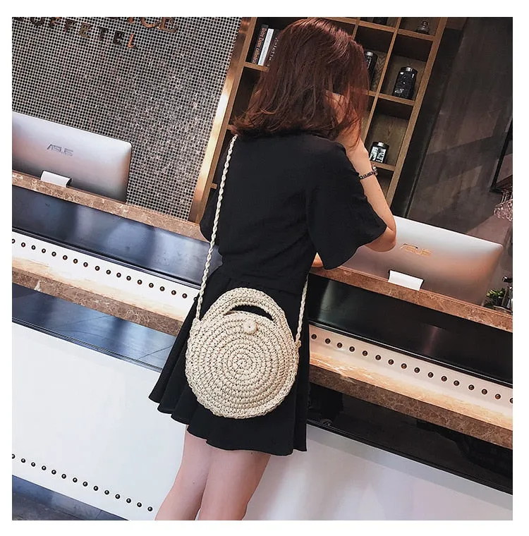 Square Round Mulit Style Straw Bag