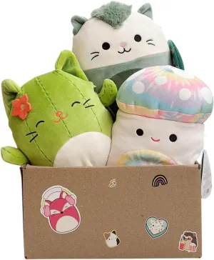 Squishmallows Official Kellytoy 8" Plush Mystery Pack -Collectible Soft & Squishy Stuffed Animal Toy Styles Will Vary That Includes Three 8" Plush
