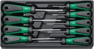 Stahlwille 96489910 3K DRALL Torx Screwdriver Set - 9-Piece, Tamper Resistant, Made in Germany
