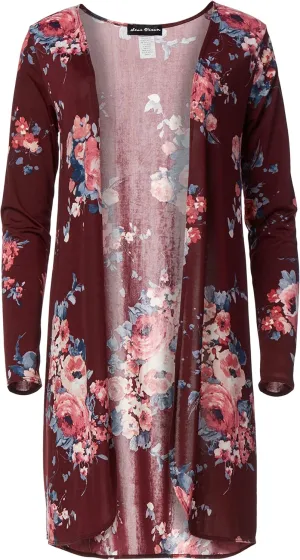 Star Vixen Women's Long Sleeve Open Front Cardigan