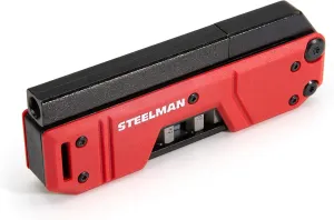Steelman 10-In-1 Multi-Tip Folding Magnetic Pocket Screwdriver with Carrying Clip and Bottle Opener, Includes 3/16" and 1/4" Slotted, PH1, PH2, T15, T20, S1 and S2 Bits