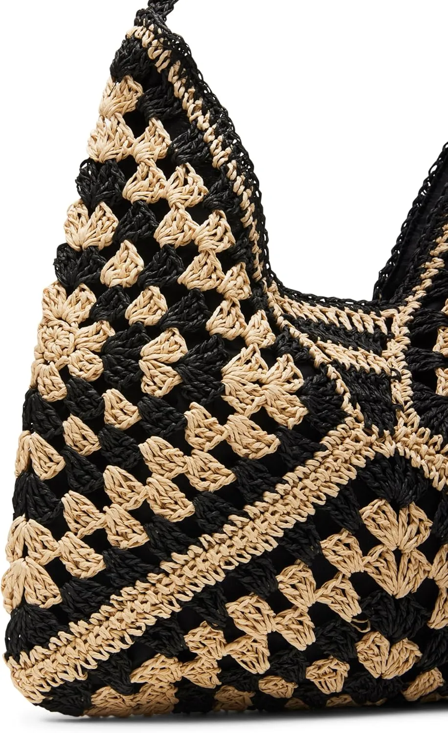 Steve Madden Bora Straw Crochet Hobo