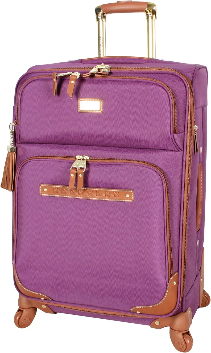Steve Madden Designer-Gepckkollektion 4-teiliges Softside-Koffer-Set Reise-Set enthlt eine Tragetasche, 50,8 cm Handgepck, 61 cm und 71,1 cm Karierte Koffer