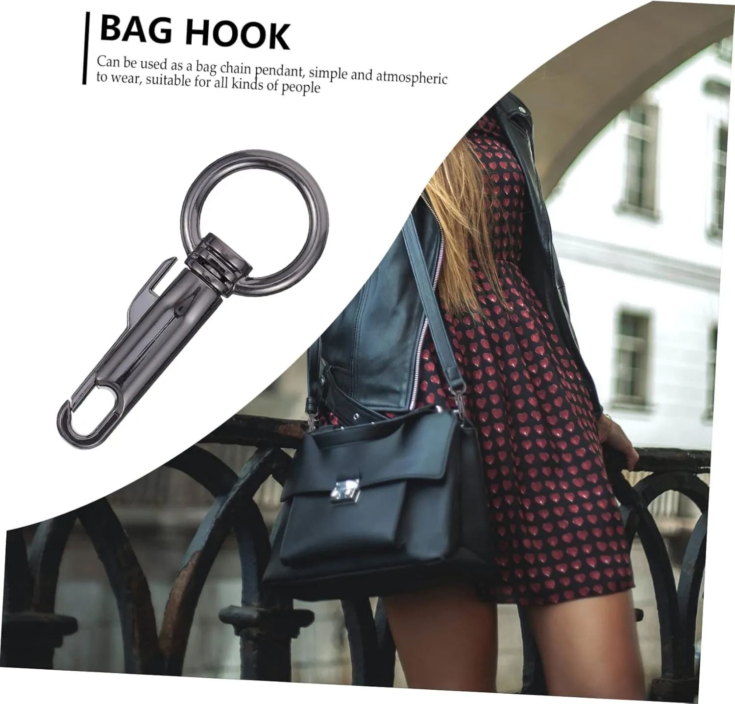 STOBOK 3sets Metal Snap Hook Key Ring Clip for Purse Bag Shoulder Strap Clasp Trigger Buckles Clasp Hooks Key Chain Pendants 2pcs*3