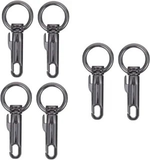 STOBOK 3sets Metal Snap Hook Key Ring Clip for Purse Bag Shoulder Strap Clasp Trigger Buckles Clasp Hooks Key Chain Pendants 2pcs*3