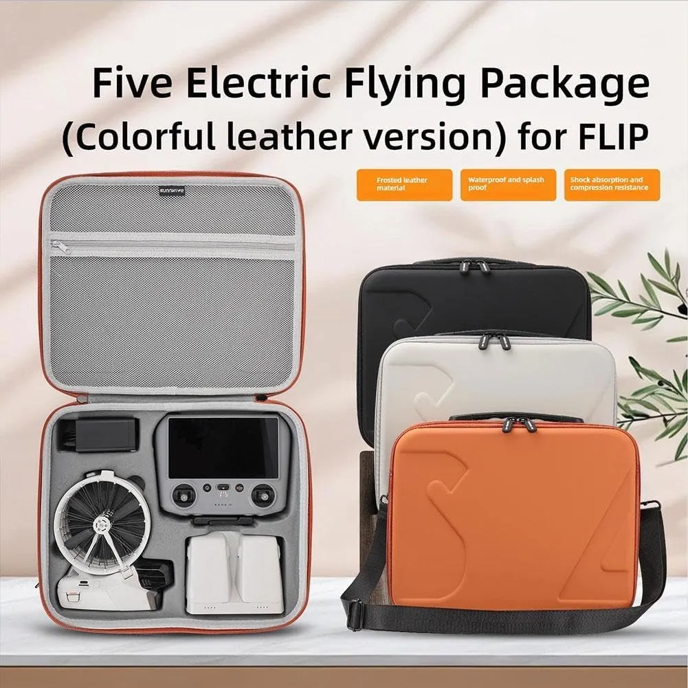 Storage Bag for DJI Flip - Drone Case Hard Shell Travel Carrying Case, Anti-Scratch Carrying Storage Bag with Shoulder Straps, Remote Controller & Accessories