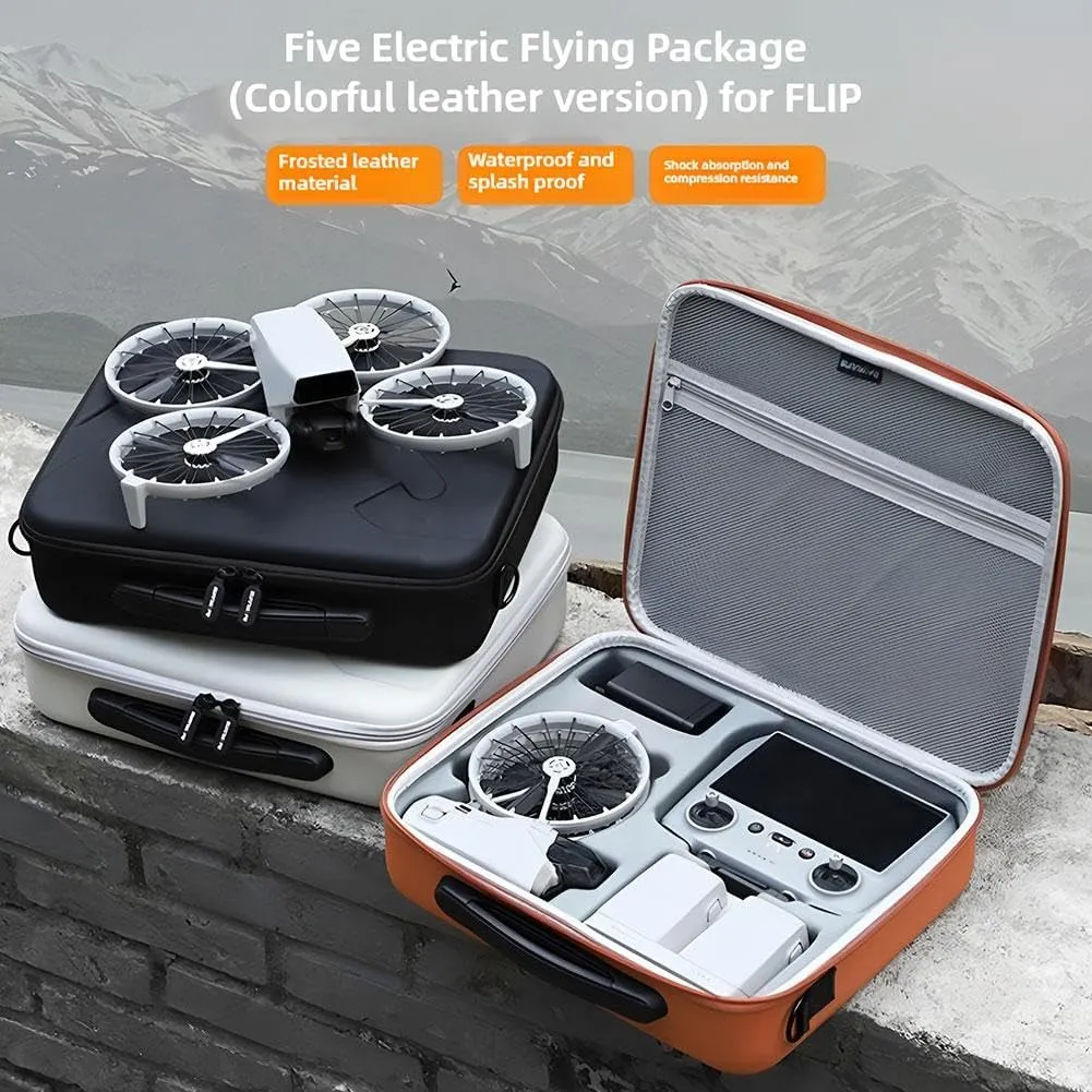 Storage Bag for DJI Flip - Drone Case Hard Shell Travel Carrying Case, Anti-Scratch Carrying Storage Bag with Shoulder Straps, Remote Controller & Accessories