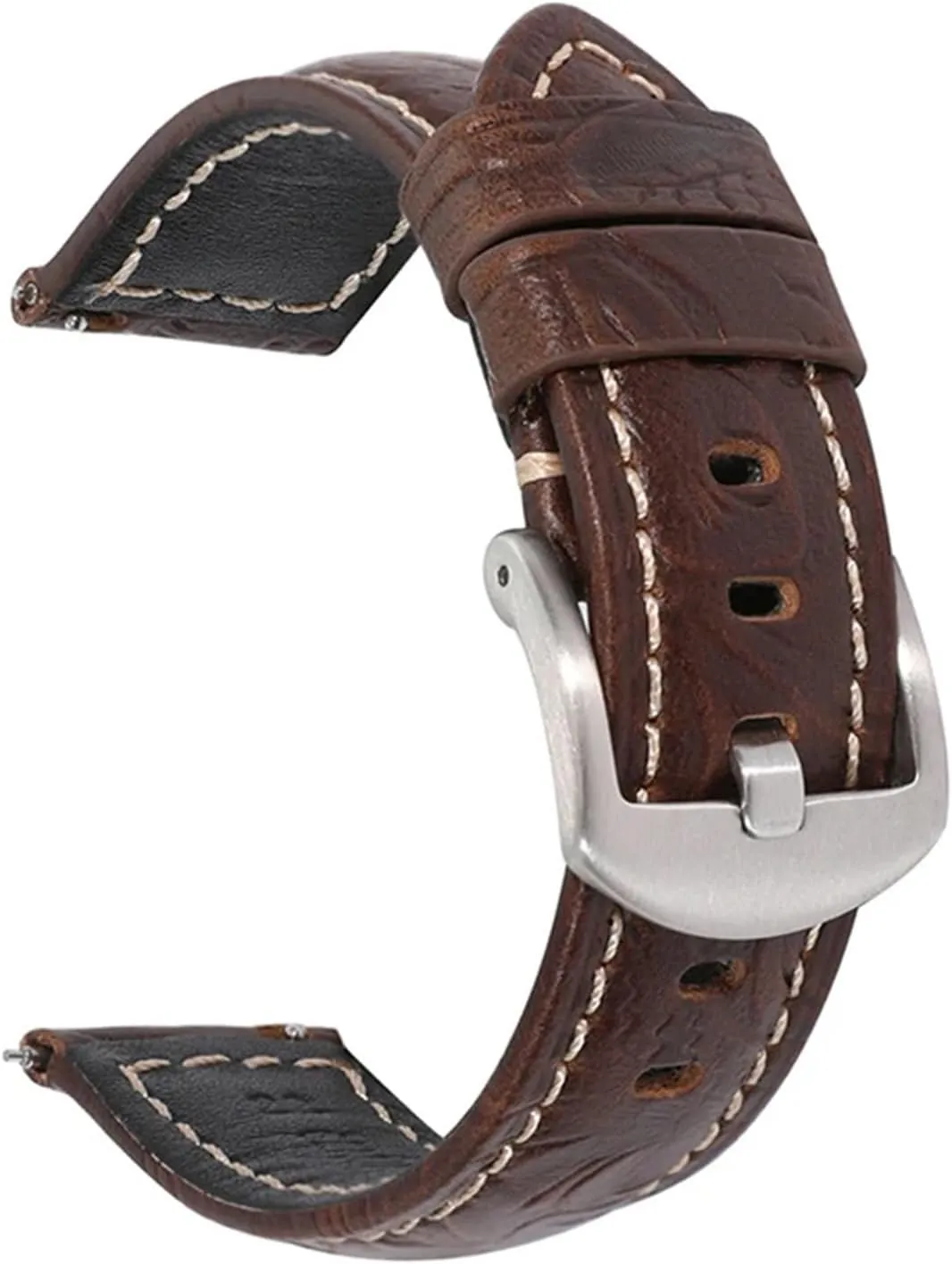 Strap Universal Watch 20mm 22mm Head Layer Cowhide Watchband Exquisite Embossed Watch Accessories UTHAI A71