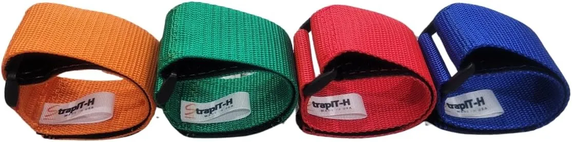 StrapIT-H™ Multipurpose Strap - Webbing   Hook and Loop - 2" x 15" (3 Pack) Storage Straps with Buckle for Bicycle, Truck, Boat and More for Extension Cords, Ropes, Hoses Organization (Royal Blue)