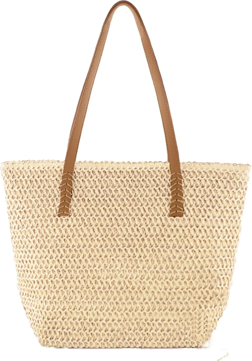 Straw Beach Bag for Women Summer Woven Beach Tote Bag Large Beach Bag Shoulder Handbags for Vacation