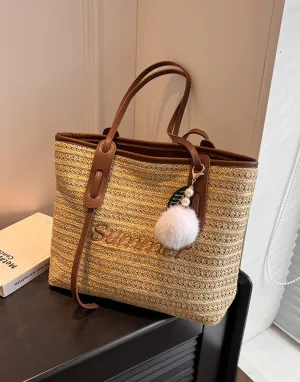 Straw Beach Bags&Tote Embroidery Bag