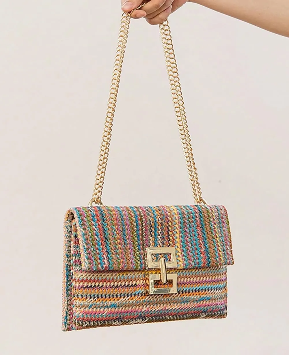 Straw Clutch Purses for Women Vintage Summer Straw Beach Bag Woven Purse Wicker Rattan Envelope Clutch for Wedding