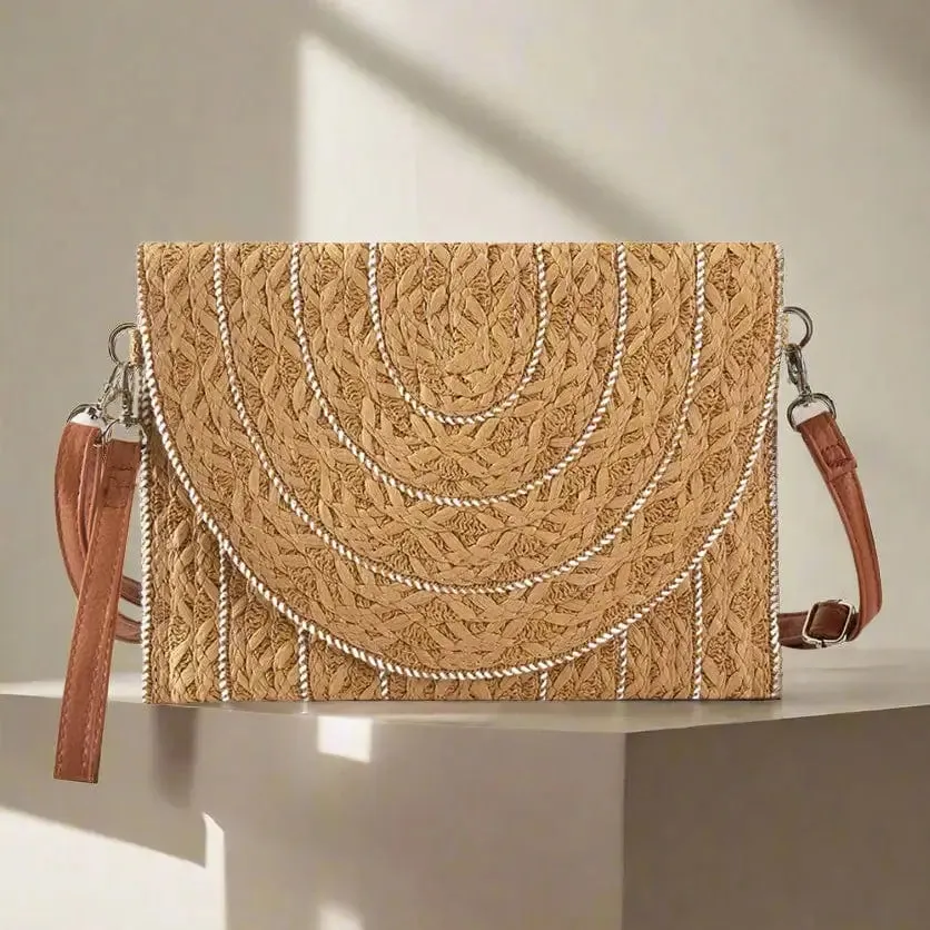 Straw Clutch/Crossbody Bag
