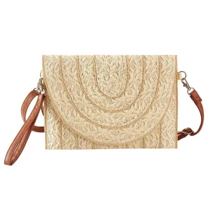 Straw Clutch/Crossbody Bag