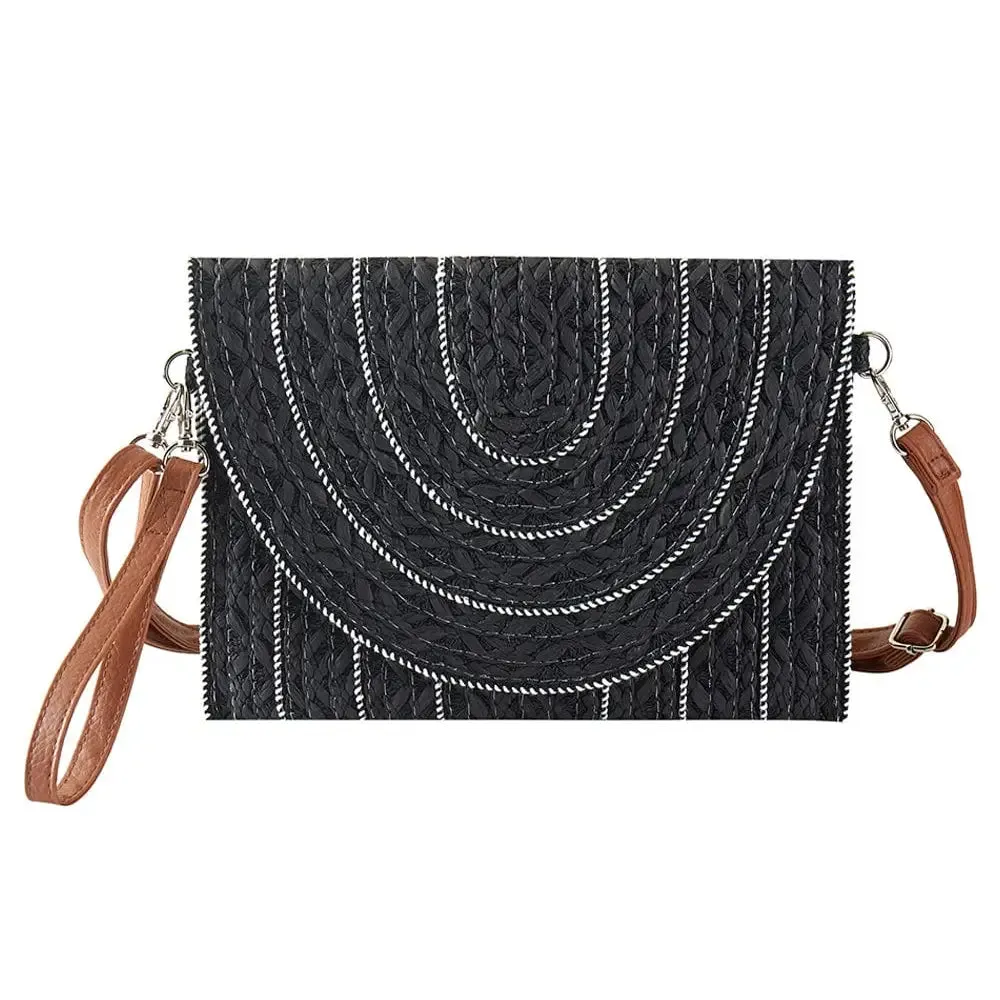 Straw Clutch/Crossbody Bag