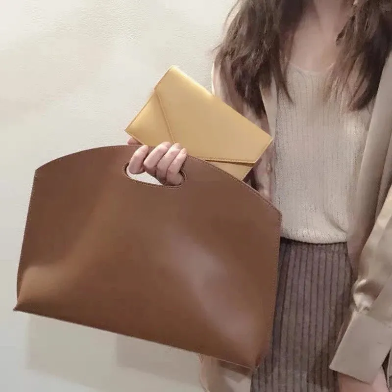 Stylish Women's Large Capacity Leather Handbag