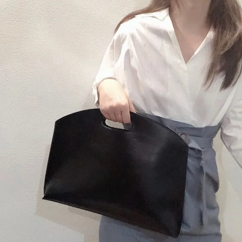 Stylish Women's Large Capacity Leather Handbag
