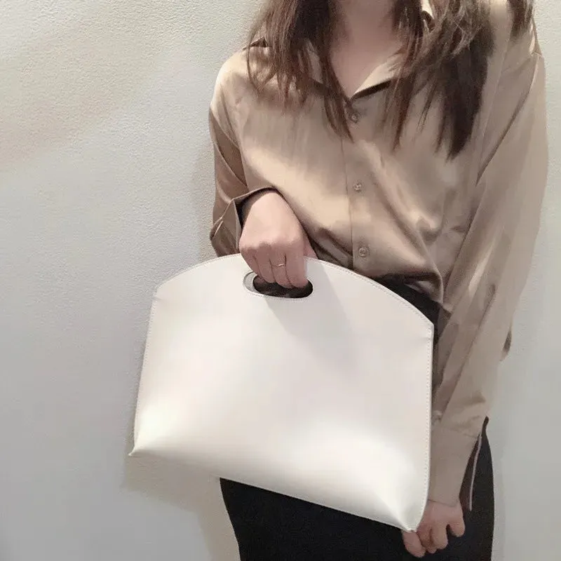 Stylish Women's Large Capacity Leather Handbag