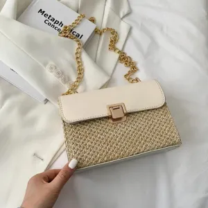 Stylish Woven Straw Crossbody Bag for Women