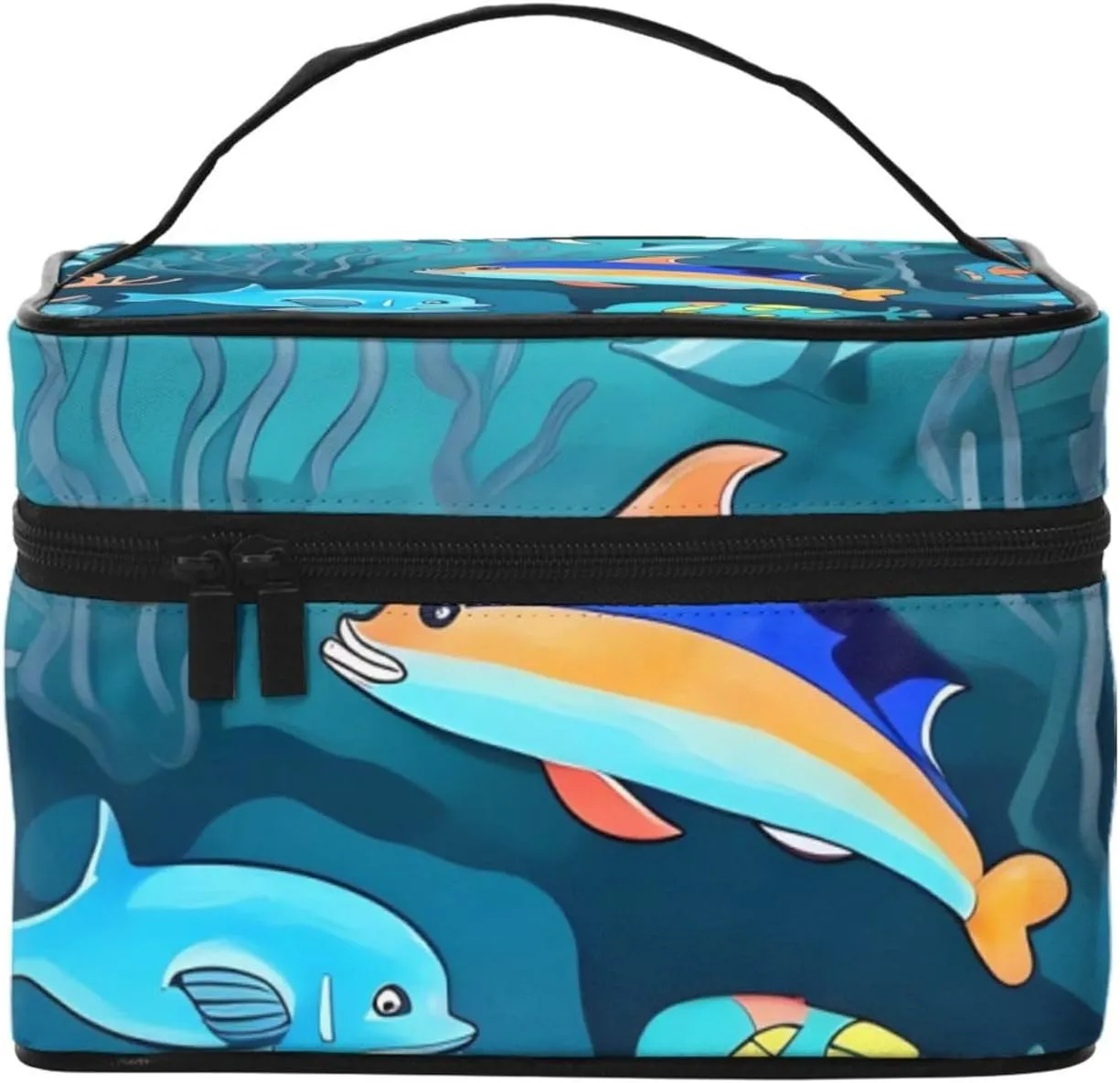 Submarine Dolphins Travel Cosmetic Bag Travel Toiletry Bag Cosmetic Bag For Men And Women,&* Suitable For Cosmetic Toiletries