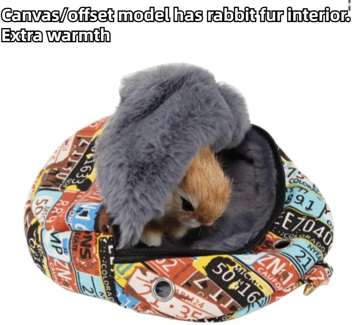 Sugar Glider Carrier Portable Travel Bag, Warm Pouch and Breathable Outdoor Portable Tote Bag for Guinea Pig Hedgehog Chinchilla Sugar Glider Hamster Squirrel Small Animal Pack of 1 (Brown)