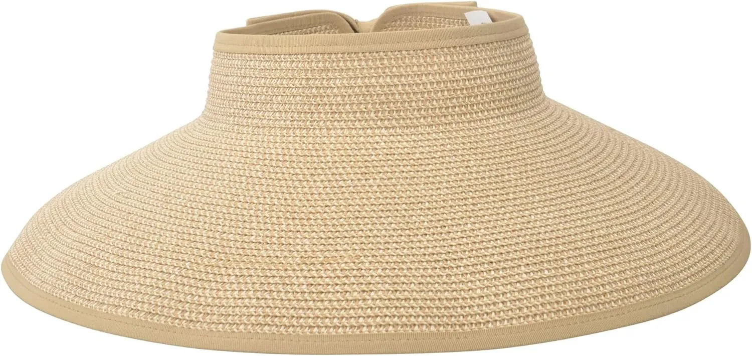 Sun Hats for Women Fashionable Womens Wide Brim Hat Roll-up Straw Sun Visor Hat