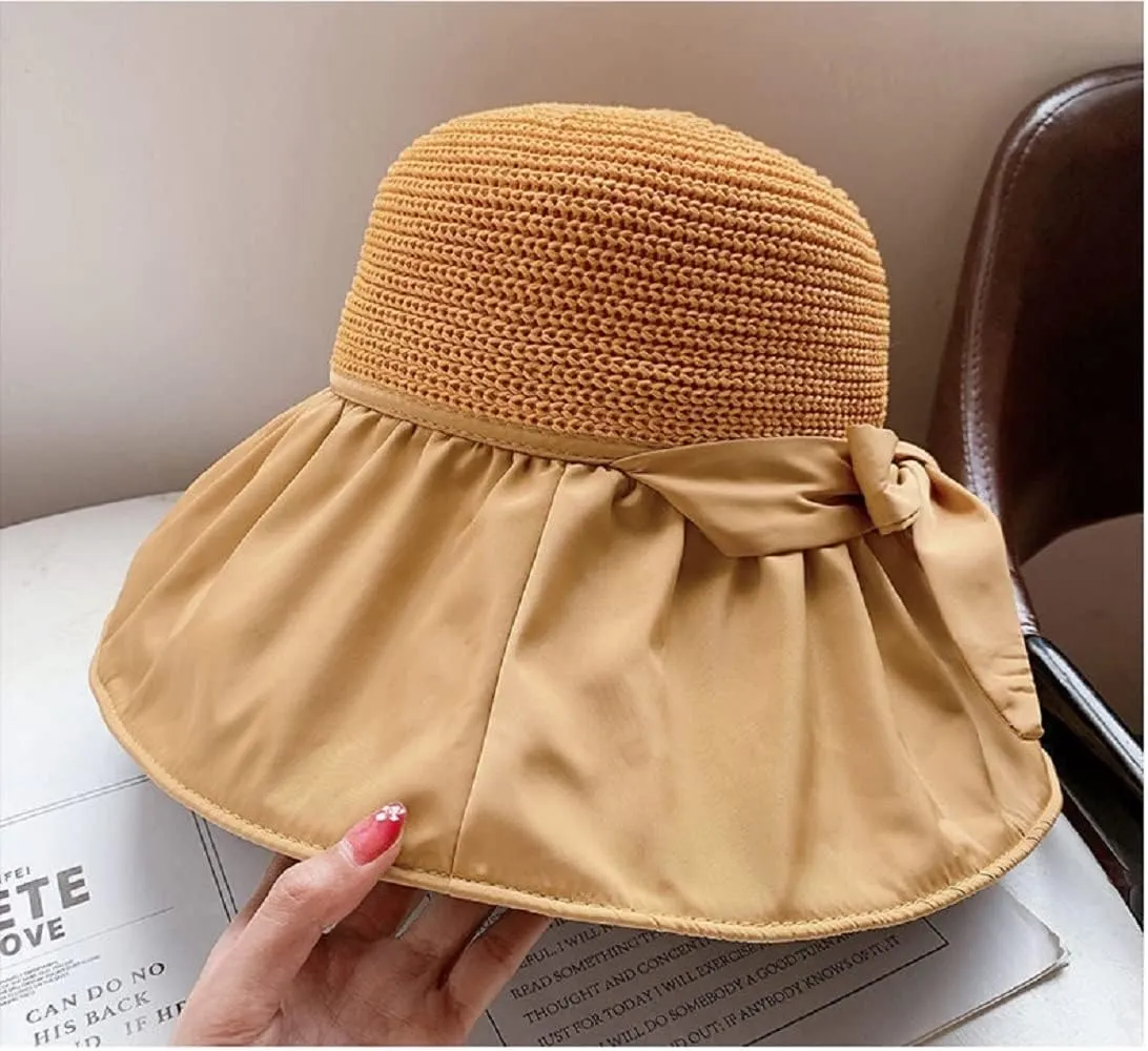 Sun Hats for Women Summer Beach Hats UV Protection UPF 50  Outdoor Packable Travel Foldable Wide Brim Off Cap