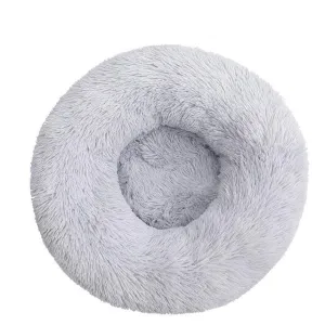 Super Soft Plush Pet Donut Lounger Bed for Dogs/Cats/Pets - All Sizes