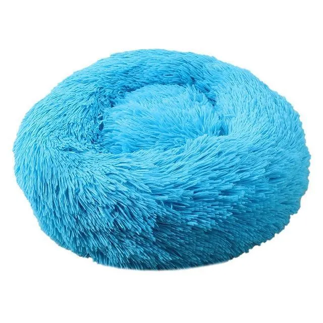 Super Soft Plush Pet Donut Lounger Bed for Dogs/Cats/Pets - All Sizes
