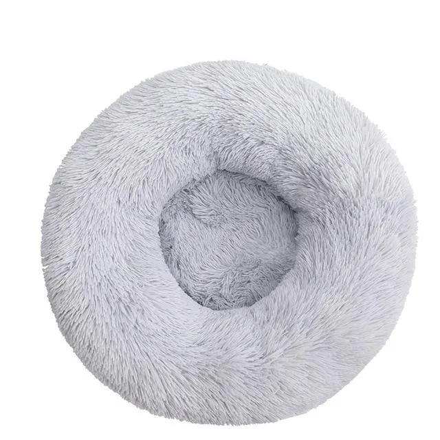 Super Soft Plush Pet Donut Lounger Bed for Dogs/Cats/Pets - All Sizes