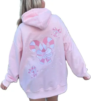 Surfing Graphic Hoodies for Women Y2K Long Sleeve Oversized Sweatshirt Teen Girls Preppy Pullover Sweater Hooded