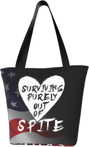 Surviving Purely Out Of Spite Fashion Shoulder Bag Large Capacity For Man Or Woman