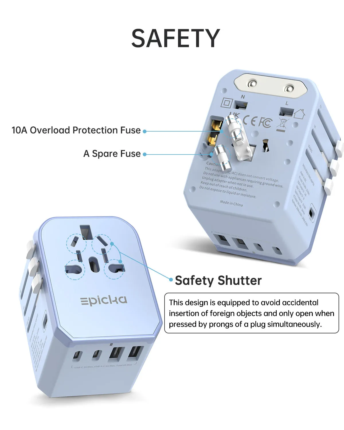 TA-105C Universal Travel Adapter