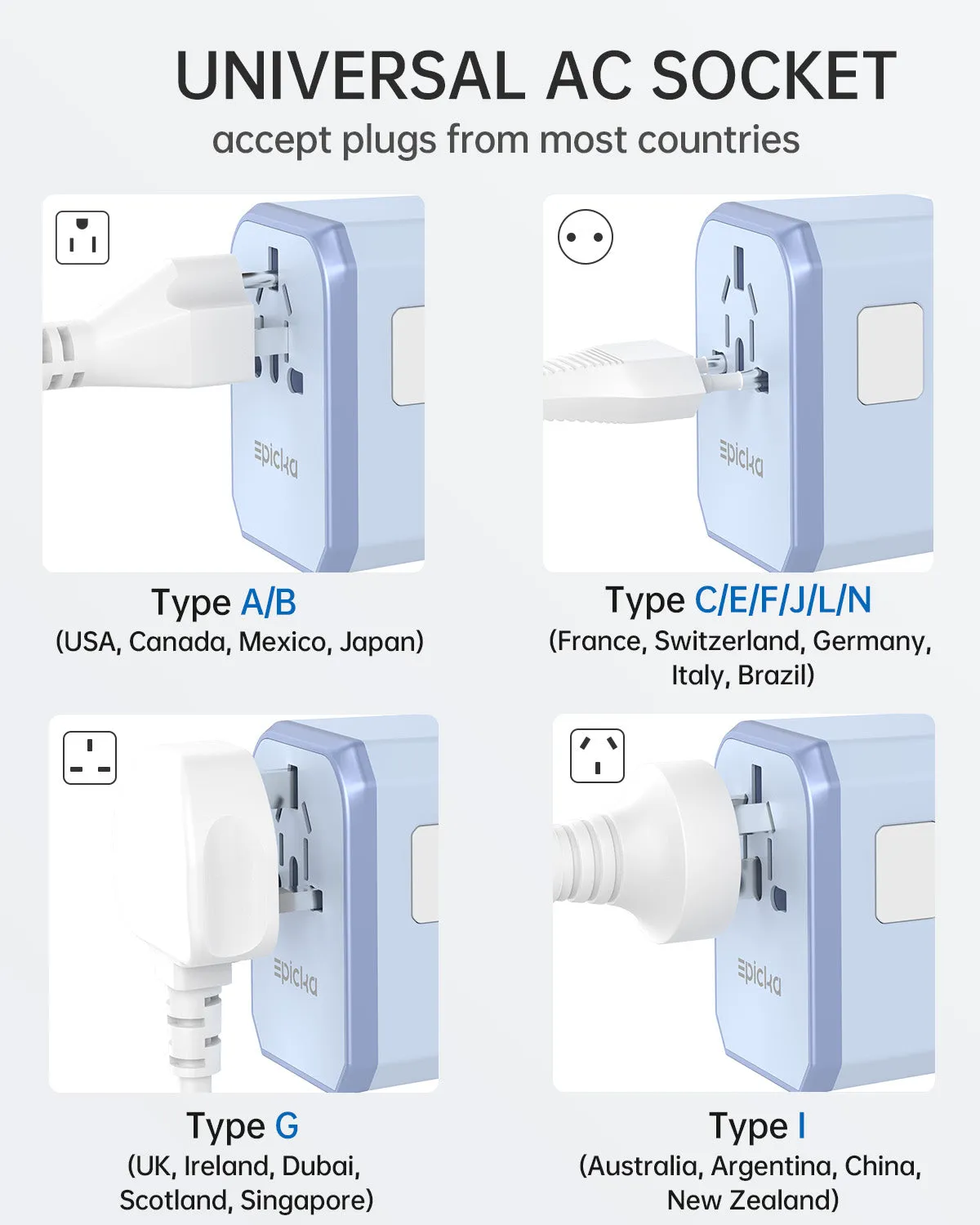 TA-105C Universal Travel Adapter