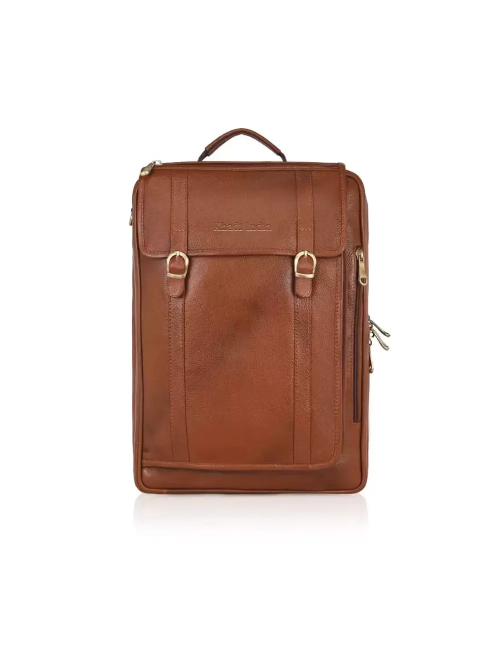 Tan Leather Office-cum-Laptop Bag